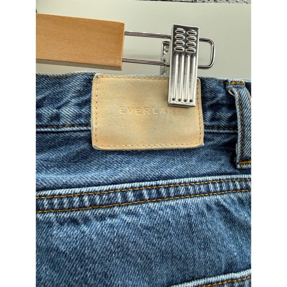 Everlane The 90s Cheeky Jeans Womens 30 Regular Blue Organic Cotton Button Fly - Picture 7 of 11